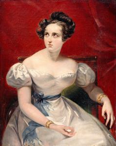 Portrait of Harriet Smithson by Claude Dubufe (which strikes me as a fabulous last name), 1830
